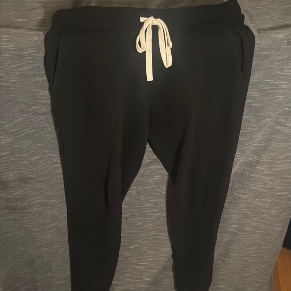 Gustin Black Pants with White Accents